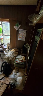 解体に伴う回収　作業前